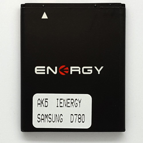 Батарея (акумулятор) SAMSUNG D780, i550, AB474350BE IENERGY (1000 mAh)
