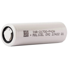 Акумулятор високострумовий Molicel INR-21700-P42A, 4200 mAh, струм розряду - 45A, 21700