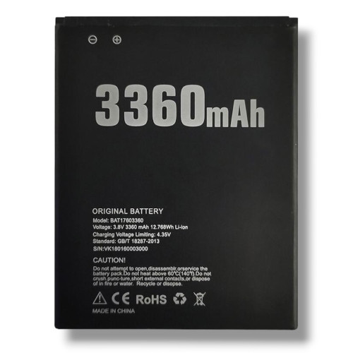 Батарея (акумулятор) DooGee X10, BAT17603360 (3360 mAh)