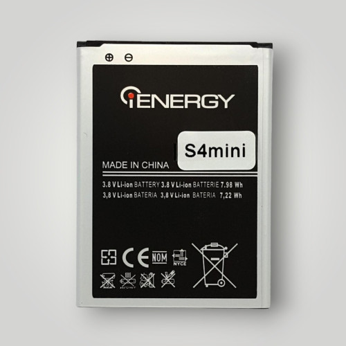Батарея (акумулятор) SAMSUNG S4 mini, B500AE IENERGY (1900 mAh)