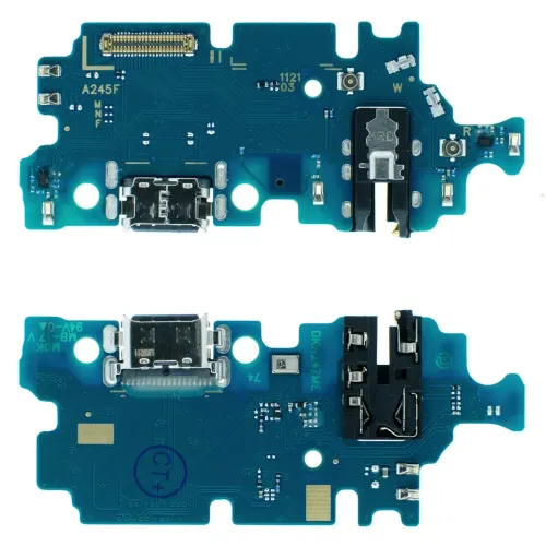 Нижня плата Samsung A245F Galaxy A24 з роз'ємом зарядки, наушников, з мікрофоном ОРИГІНАЛ