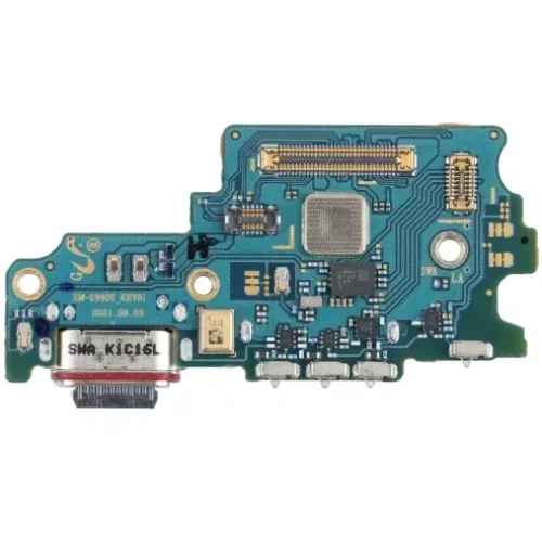 Нижня плата Samsung G990B Galaxy S21 FE з роз'ємом зарядки, Sim-карти, з мікрофоном ОРИГІНАЛ