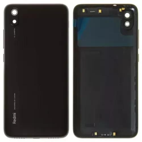 Задня кришка Xiaomi Redmi 7A чорна Matte Black + скло камери