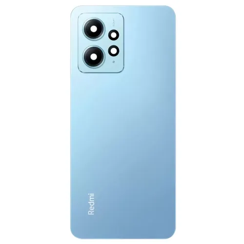 Задня кришка Xiaomi Redmi Note 12 4G синя Ice Blue + скло камери