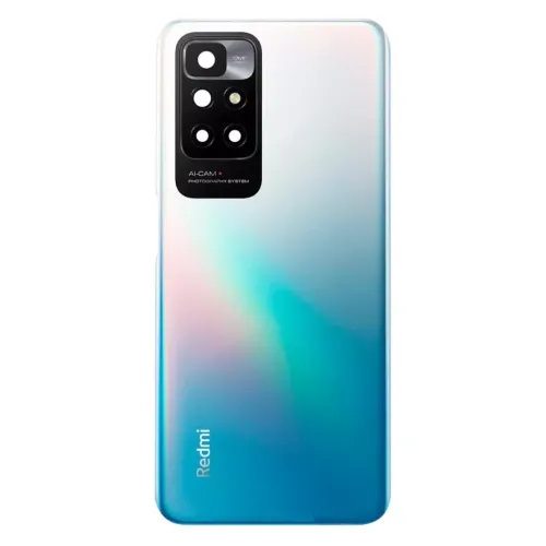 Задня кришка Xiaomi Redmi 10, Redmi 10 2022, Redmi 10 Prime Sea Blue блакитна + скло камери