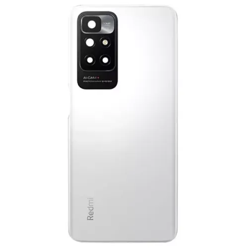 Задня кришка Xiaomi Redmi 10, Redmi 10 2022, Redmi 10 Prime Pebble White біла + скло камери