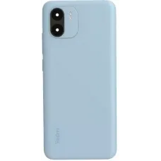 Задня кришка Xiaomi Redmi A1, A2 Light Blue блакитна + скло камери